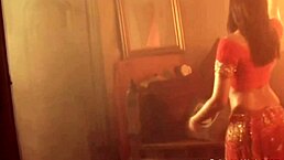 Belly dancer performs sensual moves