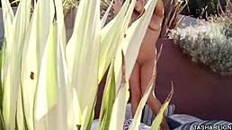 Tasha Reign Masturbates Her Horny Cunt Outdoors by the Pool. Feel Her Big Clit Pulse!