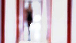 Brunette groped by blonde during intense lesbian sex therapy session.