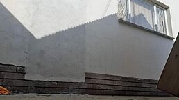 Ever tried fucking outdoors behind a restroom at a bed and breakfast spot?