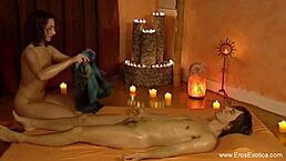 Indian Lover Gives Seductive Handjob And Massage