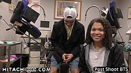 freshman michelle anderson cums hard with hitachi wand at college physical! 😍