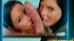 Latina with shaved pussy and big tits gets ass licked in reality scene