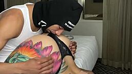 Santana red gets hardcore fucking with monster cock after massage.