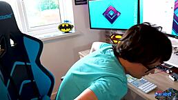 Sarah Jane Delivers an Amazing Cock Sucking Session in Wild Reality Scene