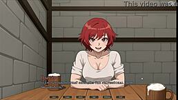 Tomboy Love! Risky Blowjob Under Table In Public Hentai Game!