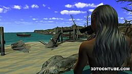 Is Foxy's 3D Lesbian Babe Getting Licked On The Boat Driving You Crazy? Outdoor Hentai Action!