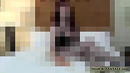 Femdom mistress tests bisexual sub with dildo and toys