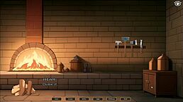 Tomboy Love! Risky Blowjob Under Table In Public Hentai Game!