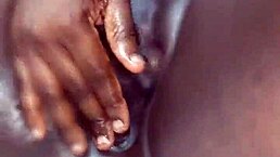 ebony solo squirting with huge tits and big ass using toys in softcore blowjob