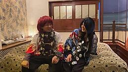 Japanese Mature in Costume Deepthroats on Halloween?