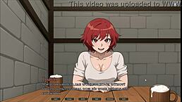 Tomboy Love! Risky Blowjob Under Table In Public Hentai Game!