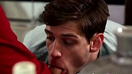 gay hottie receives a facial