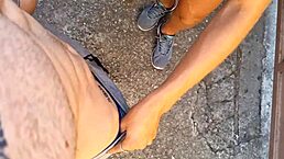 hot girl walked by my house so i called her to fuck in the backyard