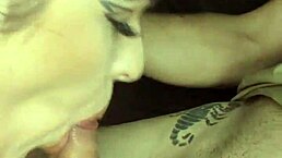 wife sucks her husband's friend in amateur video