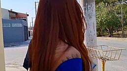 hot girl walked by my house so i called her to fuck in the backyard