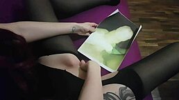 Watch this milf squirt all over a fun cock while masturbating her pussy in intense action!