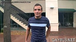 wild jock riding and sucking cock in car contest