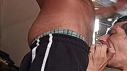 my neighbor with a 23cm cock kisses and blows me bareback.