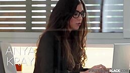 Anya Krey and Liya Silver Take Hard Cock in Wild Interracial Threesome.