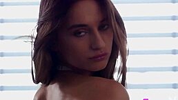 OMG, this petite teen 18+ with big tits rips off her lingerie and exposes her perfect body! 😍