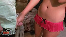 pretty brunette ashli ames gets fucked by older pervert licking armpits and cum on face