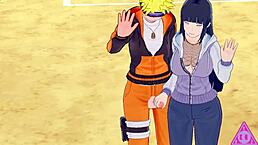 Naruto Hinata hentai sex with blowjob and cumshot.