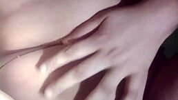 wife and friend engage in lesbian play with masturbation and blowjob in bedroom