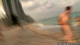 Wild spring break adventures with teeny amateurs