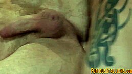 Muscled Gay Stud Gets His Big Cock Sucked.