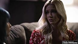 Busty tenant enjoys cheating with her landlord in steamy encounter