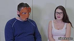 pregnant woman glasses solo play