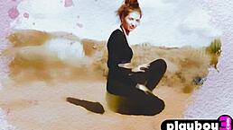 Petite Russian teen Taya Vais strips naked for hot outdoor Playboy shoot!