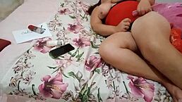 Radiant bbw milf takes care of her body, playing with camera in anal scene