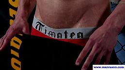 sexy jock flaunts his ripped body in solo show