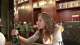 Feminge 4K - Hot lesbians locked in a room exploring each other