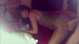 Fucking Frenchy girl hard, dirty talk and deepthroat her shaved pussy!