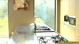 Hot babe lyra law sucks her stepbrother's big prick on the sofa