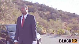 Cutie Caught Masturbating Turns Interracial