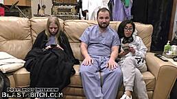 Hey Jasmine, feel that cum blast on your thigh?