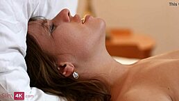 Does he fuck her ass and cum on it?