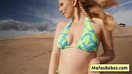 Blonde Hottie Sahara Skye Gives Charles Dera a WET BLOWJOB in Car  