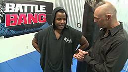 Minxxx Fat Fan Gets Screwed in the Ring by the Sweaty Boxer