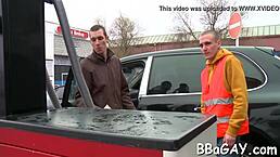 So This Guy Is Giving A Sloppy Blowjob In That Coarse Homosexual Sex Scene