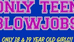 lusty teen chick giving rough blowjob to jock