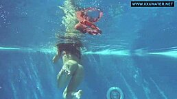 clairette, hungarian teen 18+, gets wild poolside, damn!