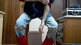 i play with a monster cock and fake vagina