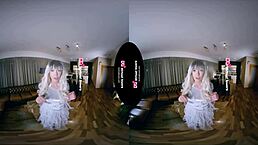 in tsvirtuallovers vr, a guy fucks a shemale ghost passionately