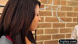 brunette babe teased to flash tits in nude reveal