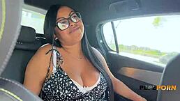 casting on wheels with busty milf lola smith is wild